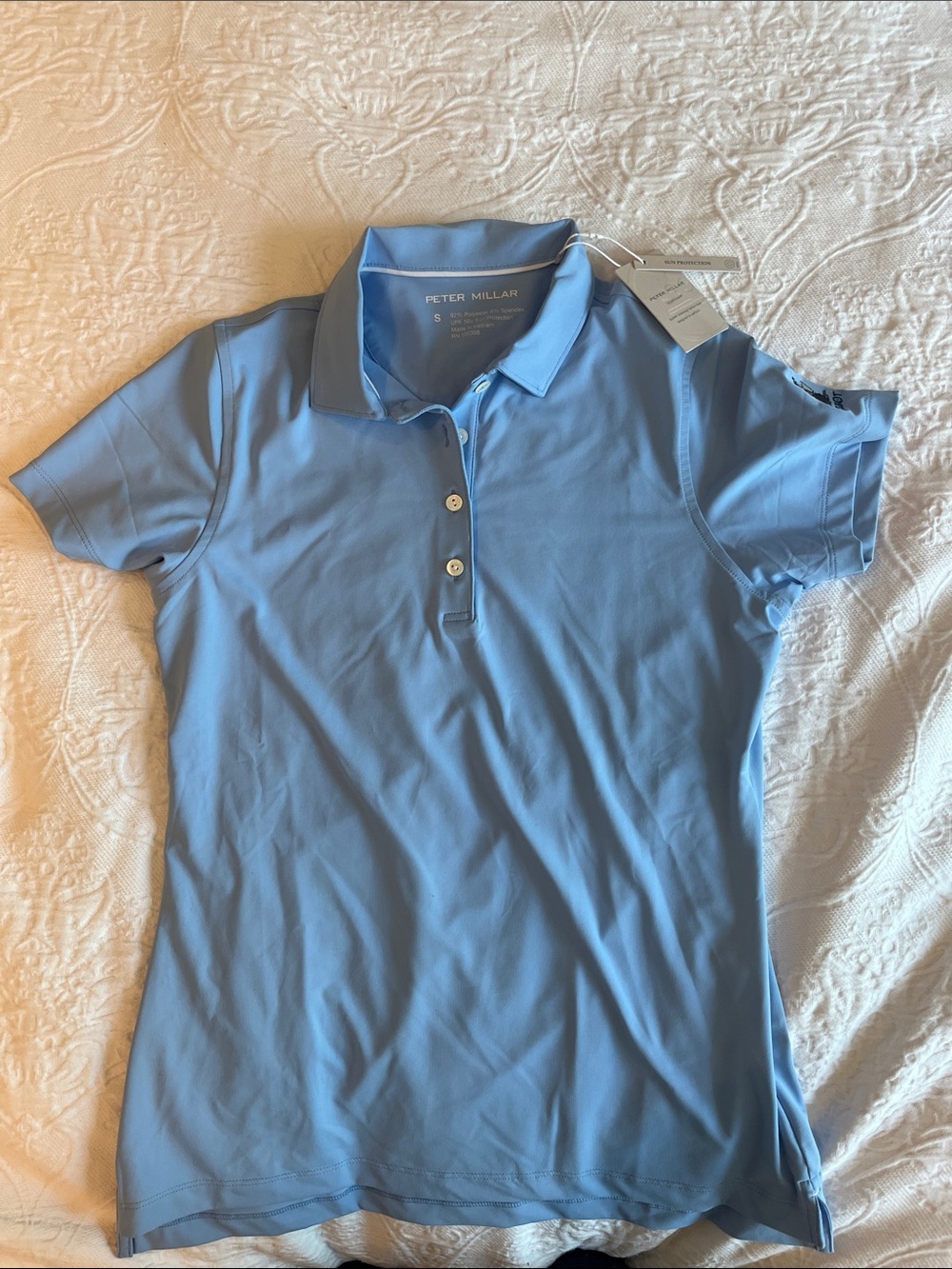 Peter Miller Blue Polo-style short sleeve top